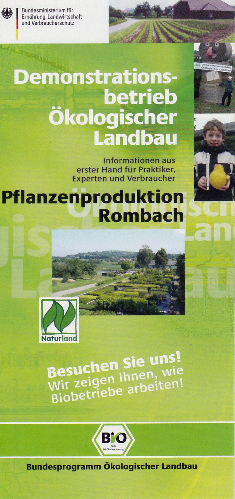 Informationsbroschüre Demonstrationsbetrieb Ökologischer Landbau